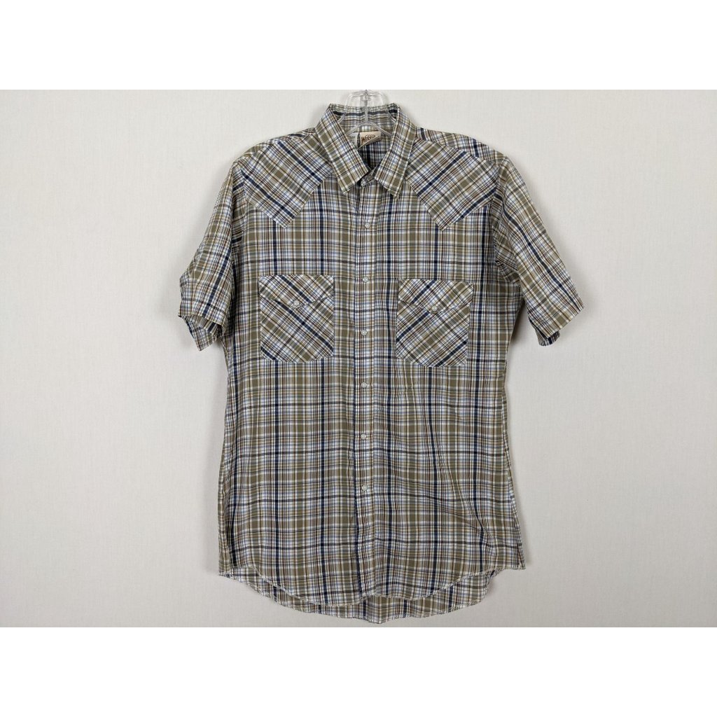 Western Frontier Short Sleeved Western Snap Button